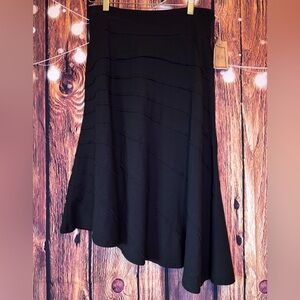Blue Sky Black A-Line Skirt